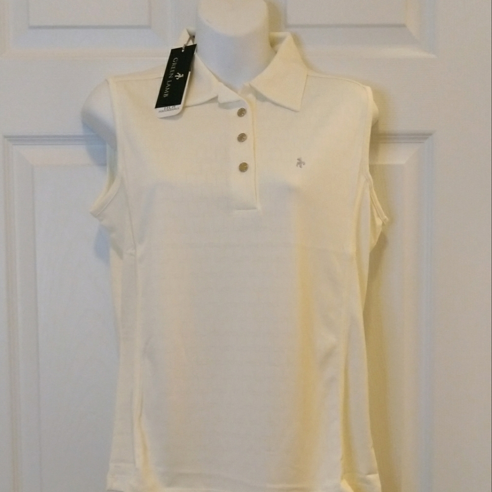 Green Lamb (Ireland) sleeveless polo - NWT